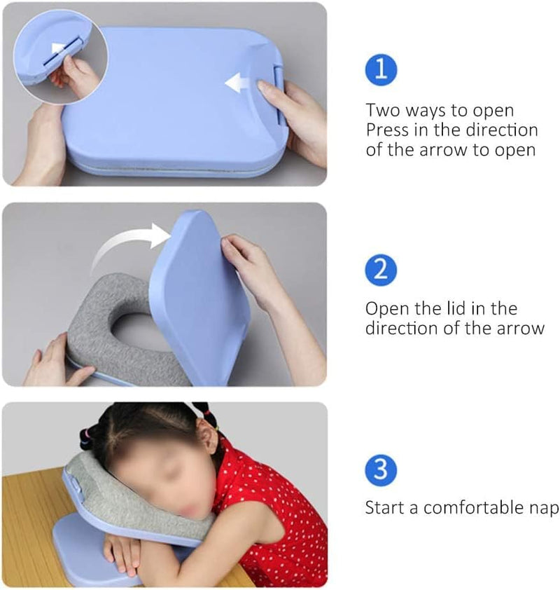 AASTIK SALES Nap Pillow Foldable U-Shaped Artifact Office Desk for Adult Lunch Break Pillow for Sleeping Pillow for Airplanes Train Car Office Outdoor Students Lunch Break (1)