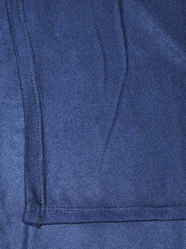 Bishwas Home Furnishing All Season Solid/Plain Lightweight Polar Fleece Double Bed AC Blanket (230 x 230 cm, Blue) (Navy Blue)