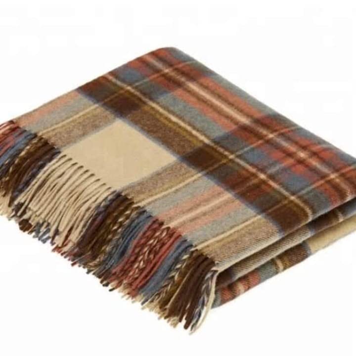 Bezzilish Home Luxury Kashmiri Marino Hoziery Pure Woolen Blanket Single Bed for Hotel/Guest House/Hospital Pack of 1 Multicolor