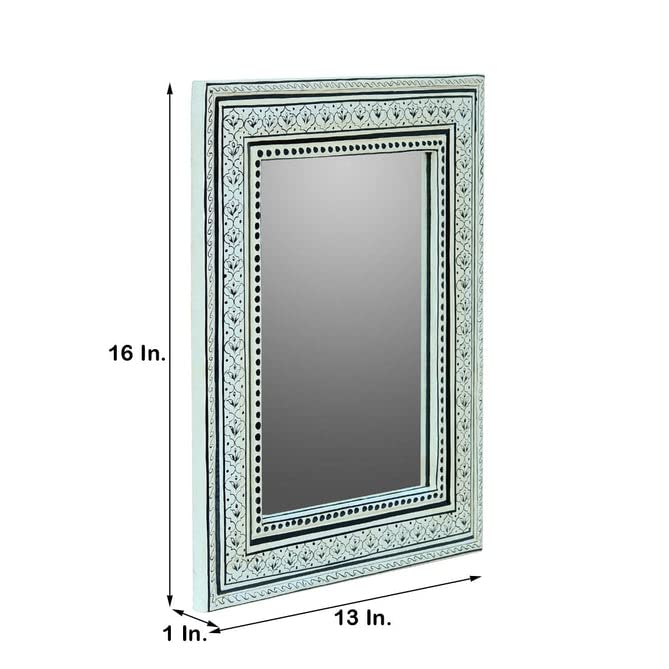 V HOME DECOR Antique Wooden Mirror 16 * 13 * 1