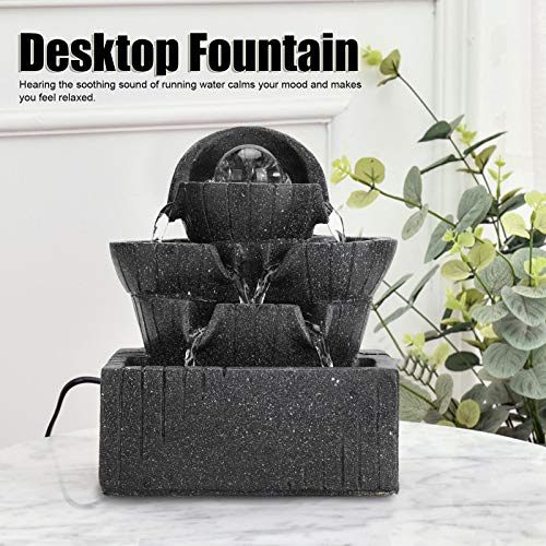 Ubersweet® Tabletop Fountain, Desktop Fountain Small Rockery for Home Decoration Gift'||