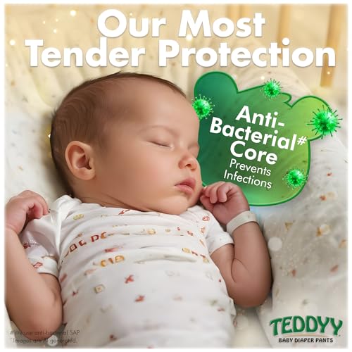 TEDDYY Baby Easy Pant Diapers Extra Large 54 Count (Pack of 1)