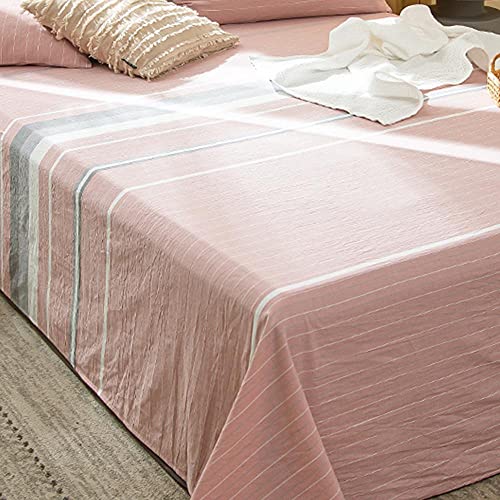 Cumenico Japanese Style Simple Washed Cotton Sheet (200-230cm)