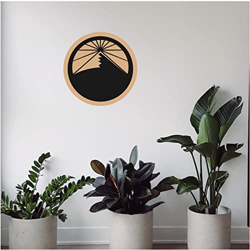 DOTME Travel Adventure Mountain Theme Wooden With Vinyl Sticker Decorative Wall Décor Boys Girls Home House Bedroom Living Room House Hall DIY Art 8 INCH ( (Black)