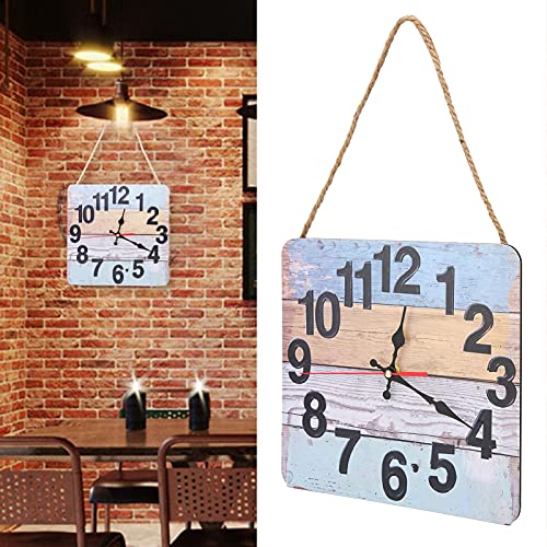 Clock, Quartz Clock Wooden Household Retro Style Large Number for Study Room for Living Room