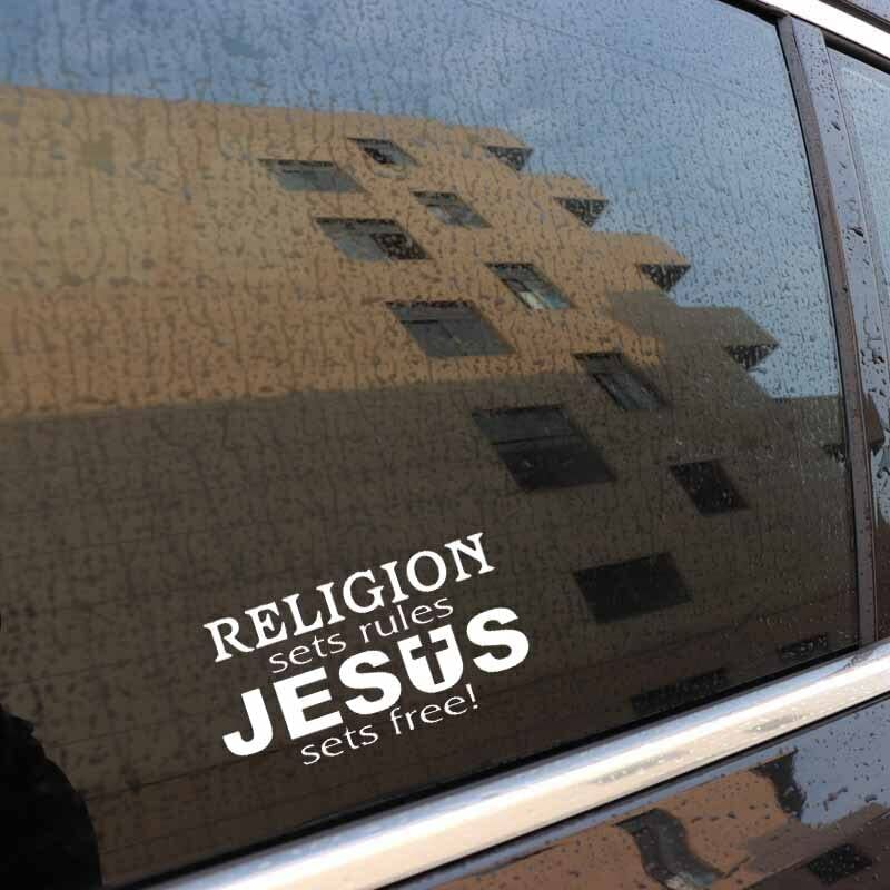 GADGETS WRAP Vinyl Wall Decal Sticker Religion Sets Rules Jesus Sets Free