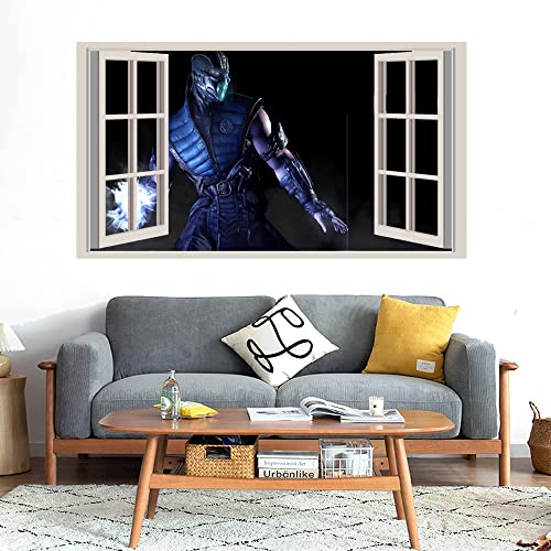 GADGETS WRAP Printed Wall Decal Sticker Fake Window Style Decal (90cm x 50cm) - Subzero