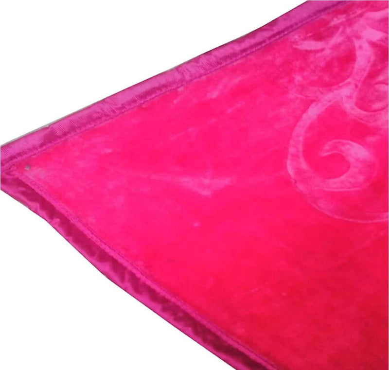 Changers Solid Ultra Soft Single Bed Heavy Mink Winter Blanket ( Pink )