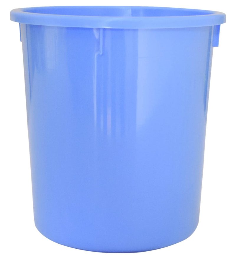 Kuber Industries Plastic Open Dustbin, Trash Bin, Garbage Bin, Waste Bin, 5Ltr. (Blue)-47KM01038