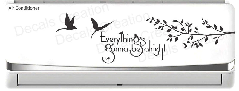 Decals Creation Vinyl Split AC, Wall Sticker (Multicolour, Sticker Code 28)