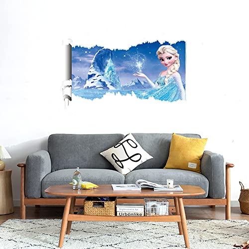 GADGETS WRAP Printed Wall Decal Sticker Scratched Paper Style Wall Decal (90cm x 50cm) - Snow Flakes