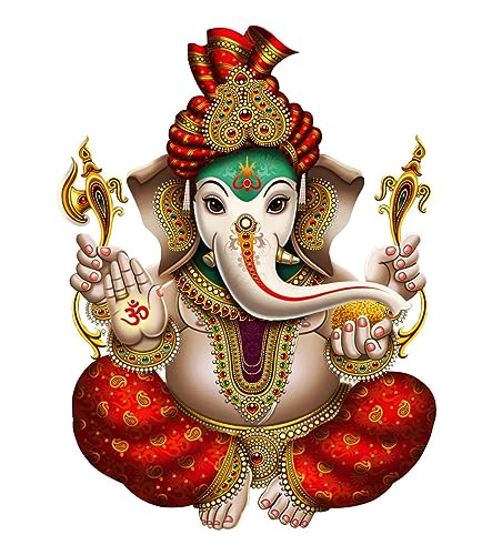 Decor Kraft Ganpati Wall Sticker & Decal,Size- 58 Cm X 43 Cm