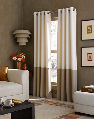 kurtains2fly Polyester Both Sided Room Darkening Blackout Twins Curtains 2 Panels_Door- 4.5 x 8 ft