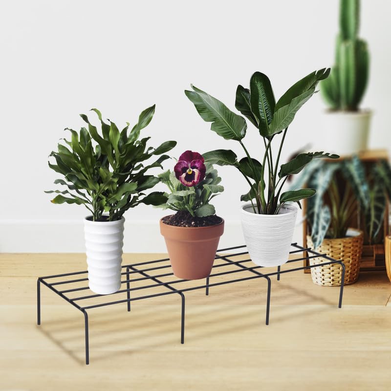 AB99 COLLECTION Anti Rust Metal Plant Stand for Balcony Garden, Flower Pot Stand for Balcony Set of 1 Pot Stand, Indoor & Outdoor Pot Stand, Garden Plant Pot Holder Stand (60 CM)