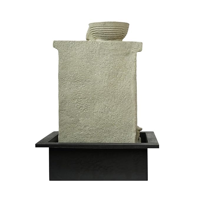 Buddha Waterfall Tabletop Fountain for Meditation, Home, Office Decor