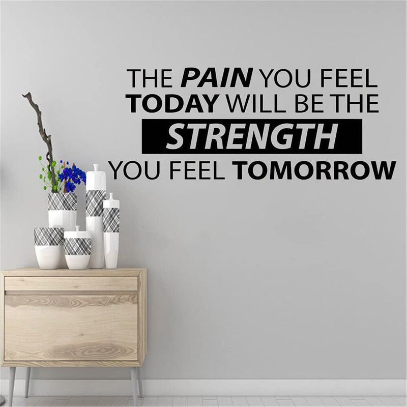 GADGETS WRAP Vinyl Decal Sticker The Pain You Feel Today Will Be The Strength (Item Finish Size : 107cm x 42cm)