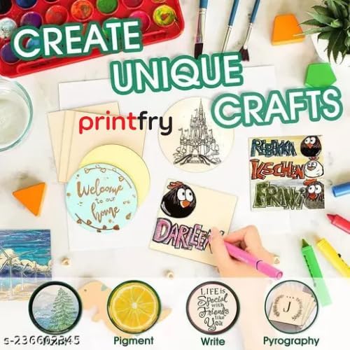Printfry 3mm MDF Pine Big Rangoli Stencil kit for Diwali or Many Other Festivals DIY (Set of 3pcs)