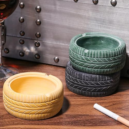 Tire Shape Ashtray Resin Decoration Ashtray for Living Room Home Accessories White|Home & Garden|1 Tire Shape Ashtray