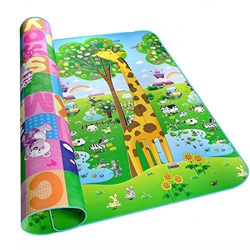 Glive's Kids & Baby Playing Crawl Floor Mat Water Resistant Large Soft and Sturdy Full Size Play Crawl Mat