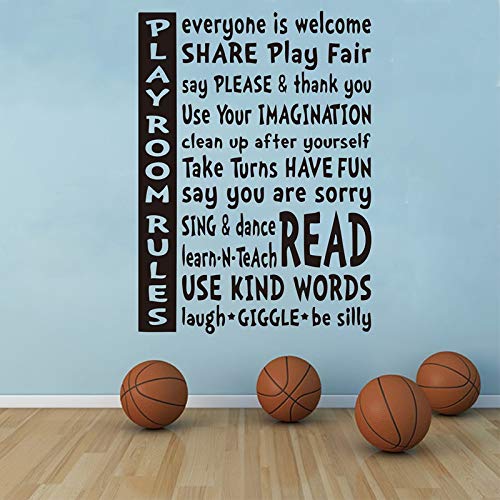 GADGETS WRAP Wall Decal Vinyl Sticker Wall Decoration - Playroom Rules Wall