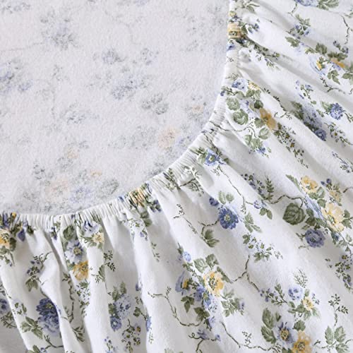 Laura Ashley Flannel Sheet Set, Queen, Victoria