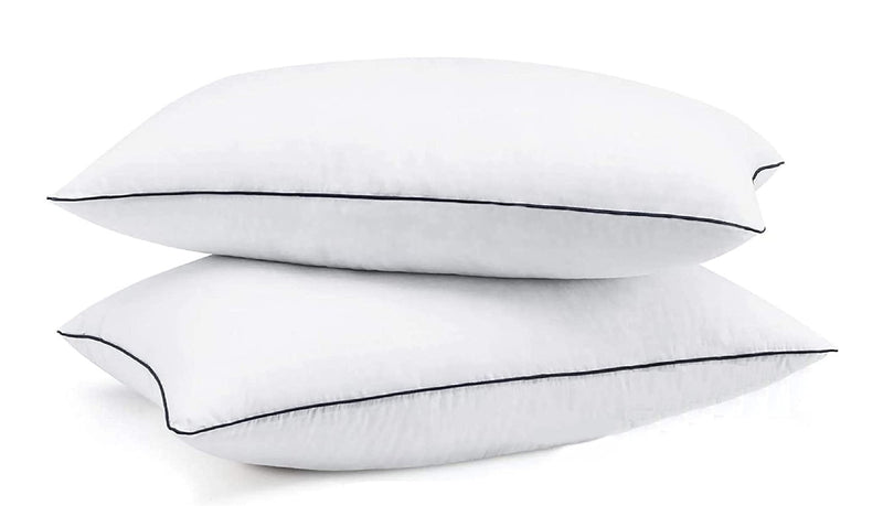 Habitat Bed Nadia Pillows for Sleeping 2 Pack Standard Size 17 x 27 Inches, Hypoallergenic Pillow for Side and Back Sleeper, Soft Hotel Pillows Set of 2, Microfiber Pillow-White