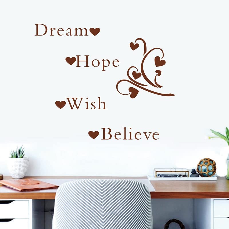 GADGETS WRAP Wall Decal Vinyl Sticker Wall Decoration - Dream Hope Wish Believe