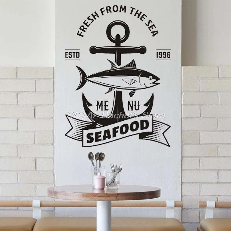 GADGETS WRAP Wall Decal Vinyl Sticker Tuna Fresh from The Sea for Office Home Wall Decoration