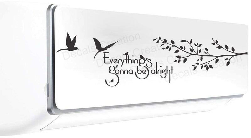 Decals Creation Vinyl Split AC, Wall Sticker (Multicolour, Sticker Code 28)