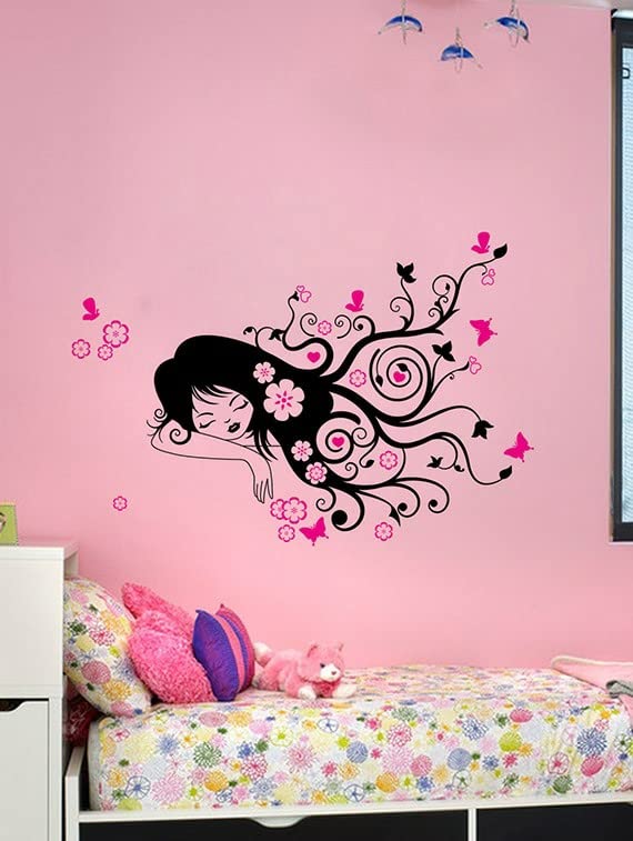 GADGETS WRAP Vinyl Decal Sticker Black Dreaming Girl