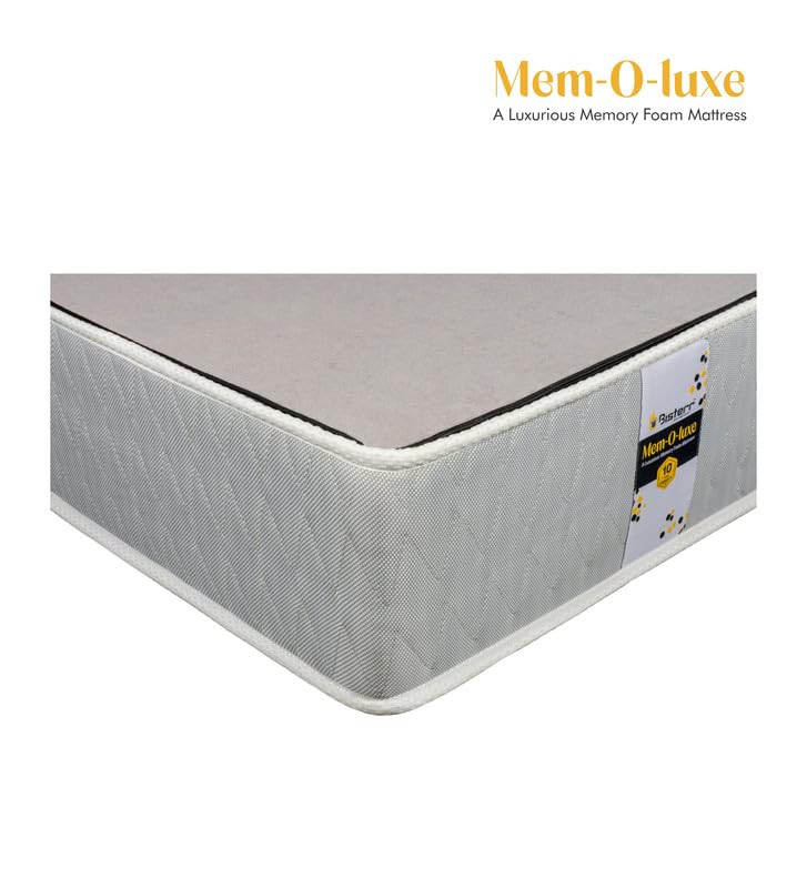 Bisterr Mem-O-Luxe Temp-Responsive Memory Foam Mattress (King)(78 * 72 * 8 Inch)