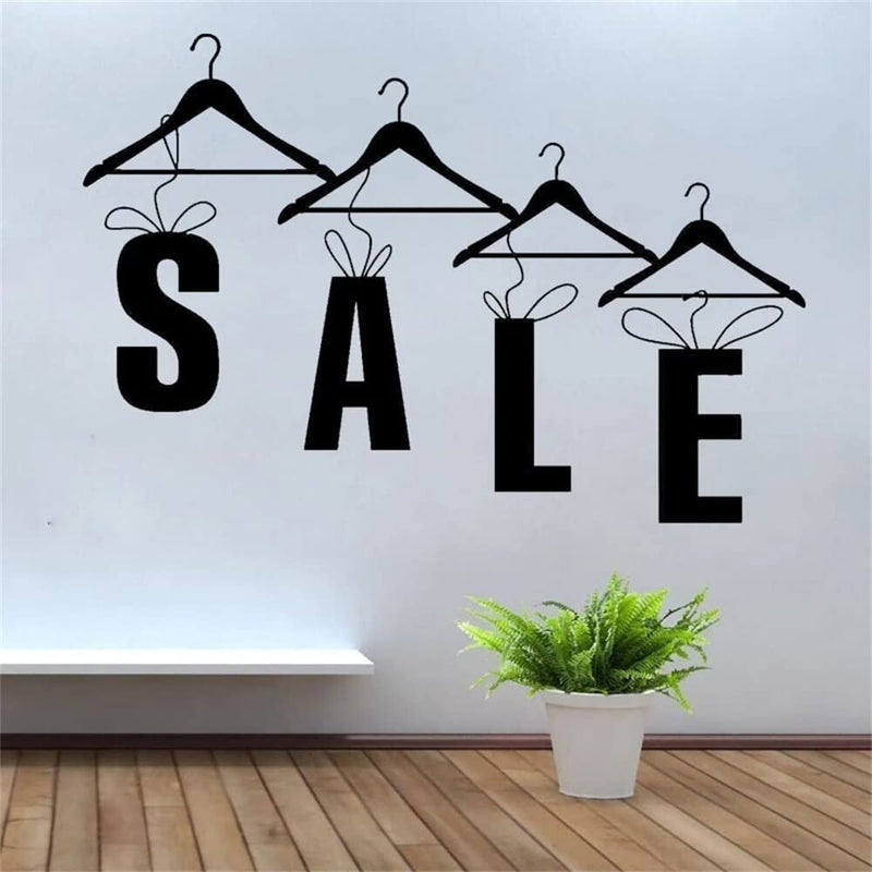 GADGETS WRAP Vinyl Decal Sticker Clothing Store Sale Quotes Hanger (Item Finish Size : 89cm x 57cm)