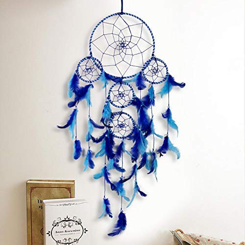 CHAKSHIT CREATIONS Dream Catcher Wall Hanging for Home Decor (Blue)