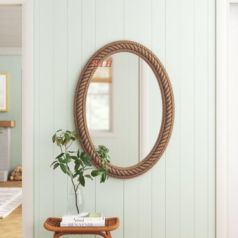 Big International Handicraft Rope Mirror (Italian, 20"×12" Inch)