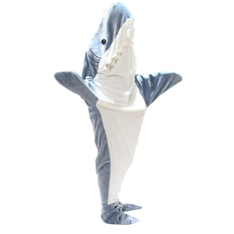 SECRET DESIRE Wearable Shark Blanket Cute Warm for Adults Clothes Animal Sleeping Bag M