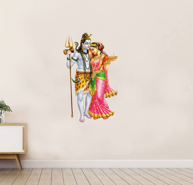 Decoretive sanker bagwan and shita Wall Sticker