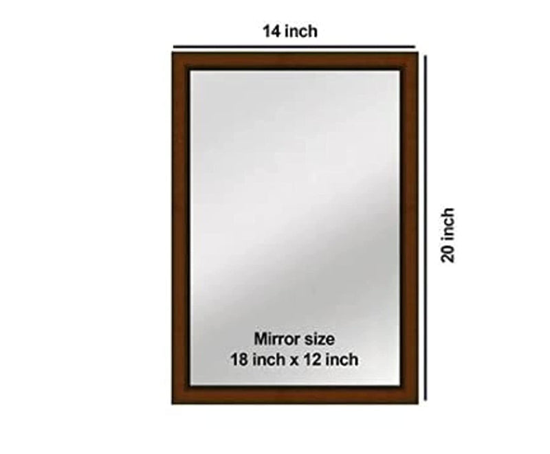 Cheval Glasses Rectangular Wall Mirror with Frame - (20x24Inches, Inches Rectangle)