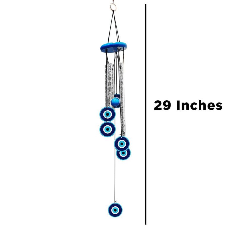 SYNLARK Wind Chime for Home Decoration with Sound (Bluecirclewindchime)