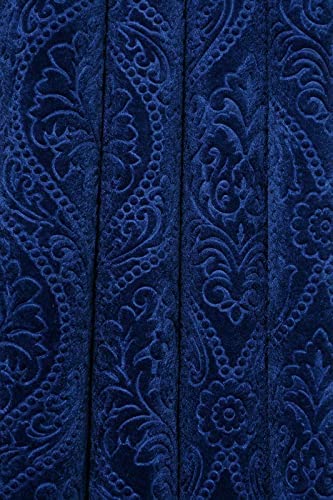 STYLOCASA Velvet Embossed Throw Soft Sofa Throw/Throw Blanket/Throws for Sofa and Couch or Sofa Throw Cover for 3 Seater Sofa/Couch (Size: 140 x 210 Cm) (55 × 84 Inch) - Navy Blue