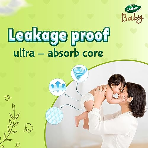 Dabur Baby Super Pants - XXL (22 pieces) | 15-25 kg | Baby Wipes Infused with Shea Butter & Vitamin E | Insta-Absorb Technology | Natural Skin Protection | NO Added Parabens & Fragrances