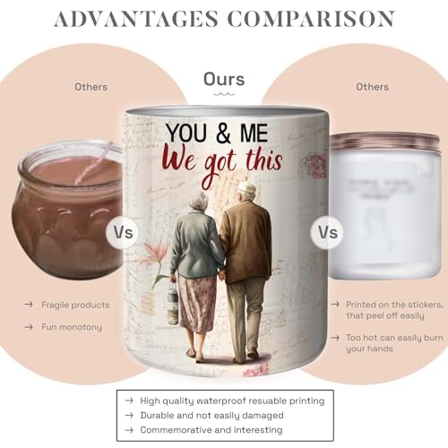 50th Anniversary Romantic Gifts for Him - I Love You Birthday Christmas Day Gifts for Husband from Wife, Wedding Gifts for Couples 2023, Lavender Candle 10oz