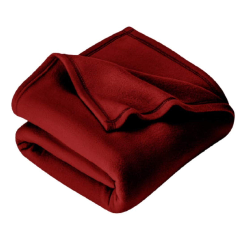 IVAZA New Glacial Microfiber All Season Polar Soft Warm Fleece Blanket for Home (Single Bed 60x90 Inches Set of 1 Maroon)