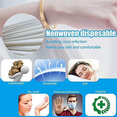 Surgicomfort disposable bedsheet for salon, spa, parlor, massage table, travel, hotels (white, 31x72inch, 25 pcs, nonwoven fabric)