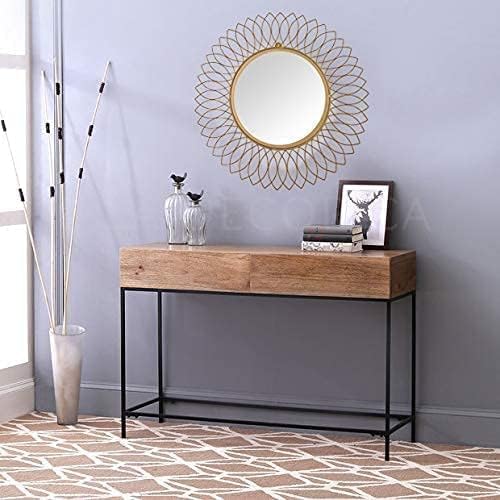 Siabak Creativo Wall Mirror Metal Modern Design & Handmade Mirror Waterproof Durable Wall Mirror for Home Office & Bathroom