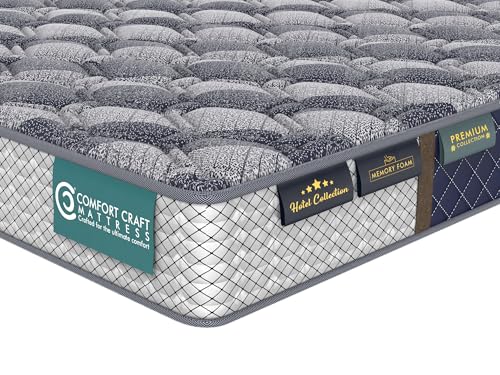 Orthopedic Mattress High Density (HD) Foam for Bed Medium Soft & Hard 4 Inches 2 Layered Medium Soft & Firm Support | King Size Gadda