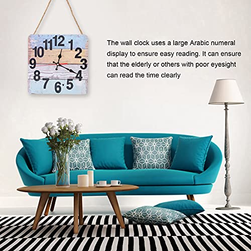 Clock, Quartz Clock Wooden Household Retro Style Large Number for Study Room for Living Room