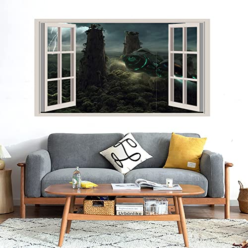 GADGETS WRAP Printed Wall Decal Sticker Fake Window Style Decal (90cm x 50cm) - Star Wars