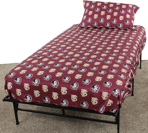 College Covers Florida State Seminoles Printed Solid Sheet S