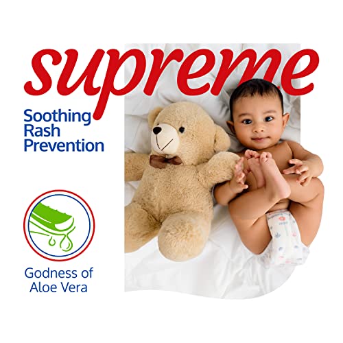 LuvLap Supreme Diaper Pants Medium (MD) 7 to 12Kg, 72 Pcs, 360° skin care with 10 million breathable pores, Aloe Vera for superior Rash prevention, upto 12hr protection, 5 layer super light core