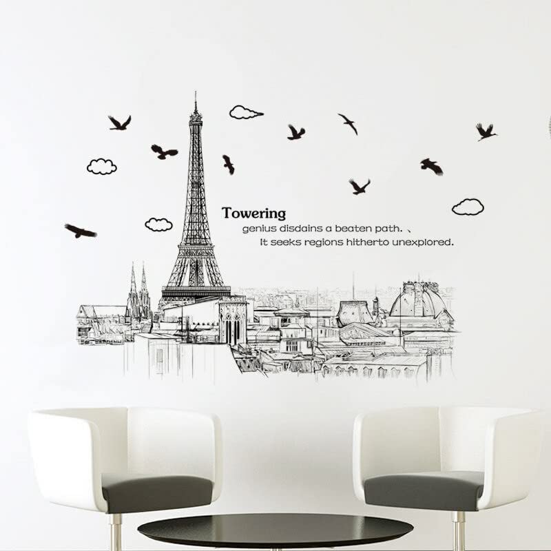 GADGETS WRAP Vinyl Wall Decal Sticker Paris Landscape Tower